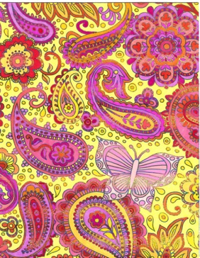 Small Paisley
(pink & yellow with iridescent foil)
Background
